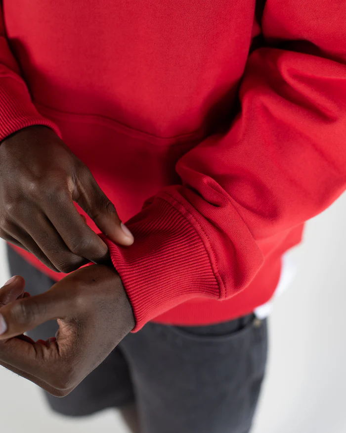 Red Oversized Sweatshirt