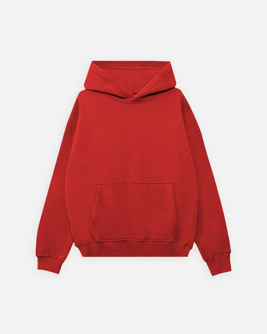 Red Oversized Sweatshirt